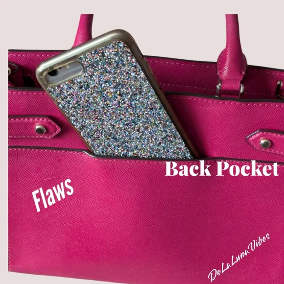 Kate Spade New York Medium Satchel Handbag in Fuchsia - Picture 13 of 16